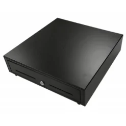 Cajon portamonedas 8 monederos 4 billeteros apertura electrica negro 330x335x105 mm.