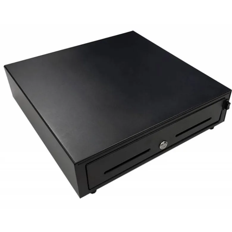 CAJON PORTAMONEDAS SEYPOS ELECTRICO METALICO 8 MONEDEROS 5 BILLETEROS RANURA FRONTAL CERRADURA CON LLAVE