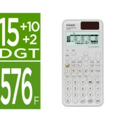 Calculadora casio fx-991sp cw iberia classwiz cientifica 560 funciones 9 memorias 10+2 digitos 5 idiomas con tapa