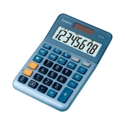 CALCULADORA CASIO MS-80E SOBREMESA 8 DIGITOS TX +/- TECLA DOBLE CERO COLOR AZUL