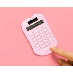 CALCULADORA LIDERPAPEL BOLSILLO XF41 8 DIGITOS SOLAR Y PILAS COLOR ROSA 94X59,5X10,5MM