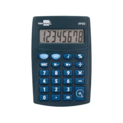 CALCULADORA LIDERPAPEL BOLSILLO XF02 8 DIGITOS PILAS COLOR AZUL 99X64X9 MM