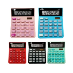 CALCULADORA LIDERPAPEL SOBREMESA XF25 10 DIGITOS SOLAR Y PILAS 127X105X24 MM EXPOSITOR DE 10 UNIDADES