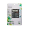 CALCULADORA LIDERPAPEL SOBREMESA XF16 8 DIGITOS SOLAR Y PILAS COLOR NEGRO 127X105X24 MM