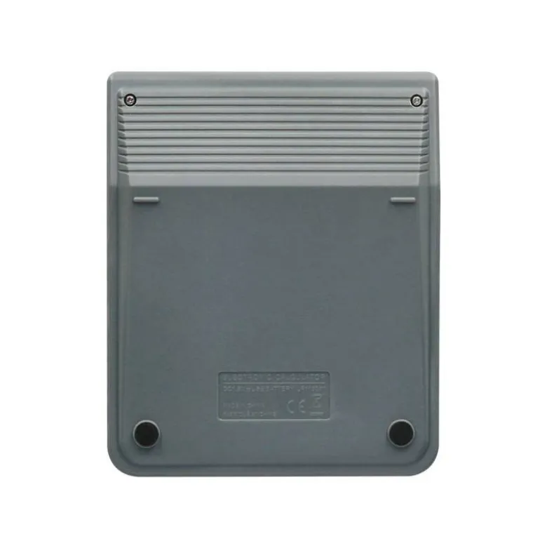 CALCULADORA LIDERPAPEL SOBREMESA XF18 8 DIGITOS SOLAR Y PILAS COLOR GRIS 127X105X24 MM