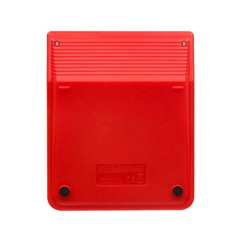 CALCULADORA LIDERPAPEL SOBREMESA XF22 10 DIGITOS SOLAR Y PILAS COLOR ROJO 127X105X24 MM