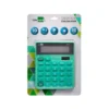 CALCULADORA LIDERPAPEL SOBREMESA XF24 10 DIGITOS SOLAR Y PILAS COLOR VERDE 127X105X24 MM