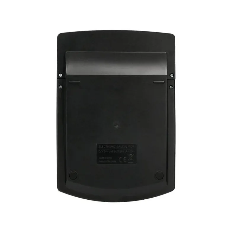 CALCULADORA LIDERPAPEL SOBREMESA XF40 12 DIGITOS DOS LINEAS SOLAR Y PILAS NEGRO 175X120X30 MM 40% PLASTICO