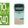 CALCULADORA MILAN CIENTIFICA M240 SILVER 2 LINEAS 240 FUNCIONES 10+2 DIGITOS COLOR VERDE TURQUESA CON TAPA COLOR