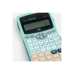 CALCULADORA MILAN CIENTIFICA M240 SILVER 2 LINEAS 240 FUNCIONES 10+2 DIGITOS COLOR VERDE TURQUESA CON TAPA COLOR