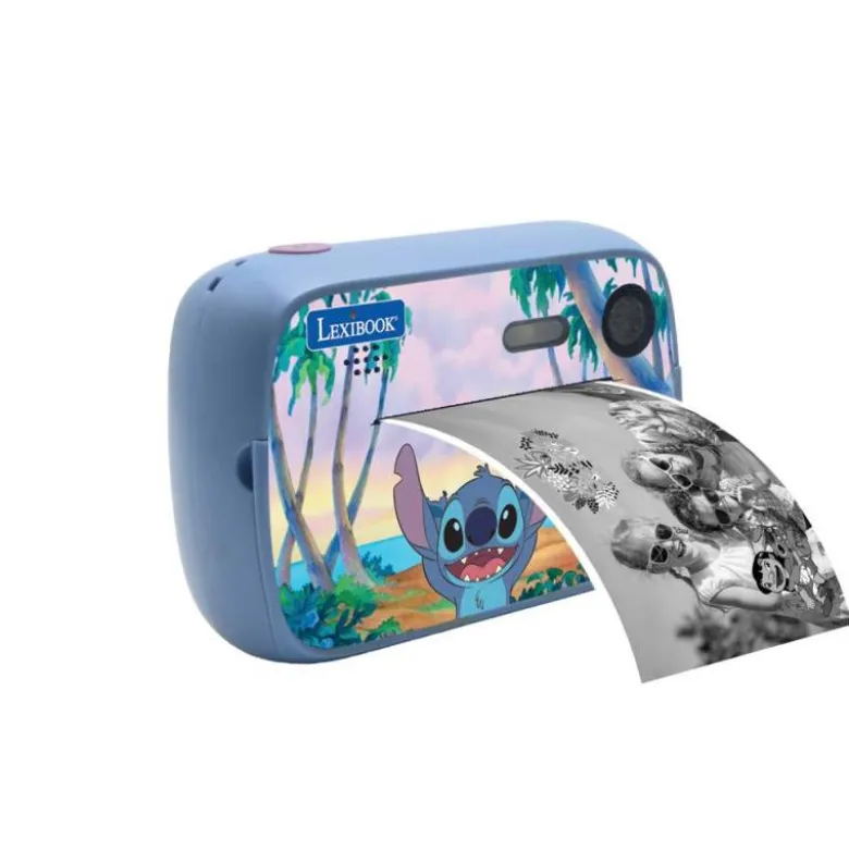 CAMARA DE FOTOS INSTANTANEA LEXIBOOK STITCH STARCAM PRINT TARJETA SD 32 GB CON KIT PERSONALIZACION