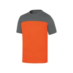 Camiseta manga corta Deltaplus de color Naranja y Gris Talla S