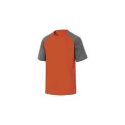 Camiseta manga corta Deltaplus de color Naranja y Gris Talla XL
