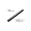 Canutillo plastico Marca Q-connect Redondo 16 MM Negro