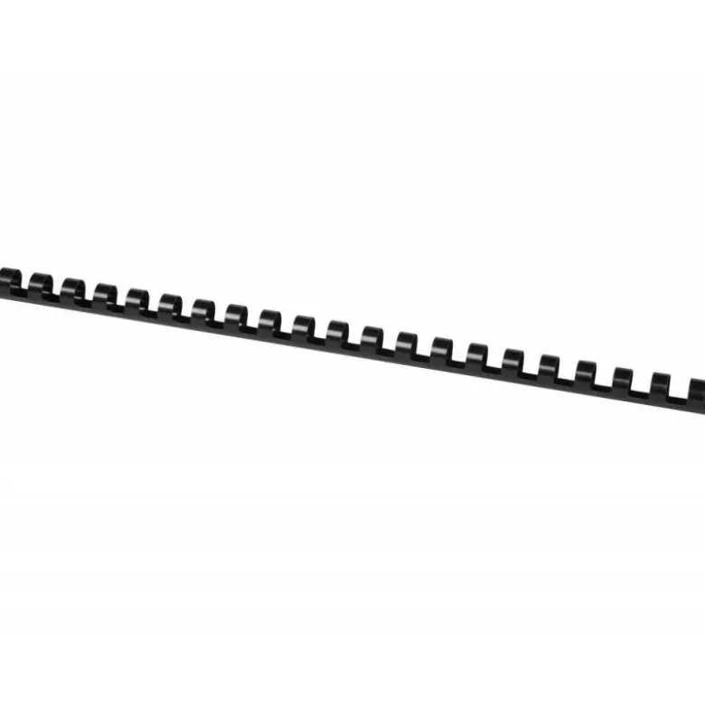 Canutillo plastico Marca Q-connect Redondo 12 MM Negro