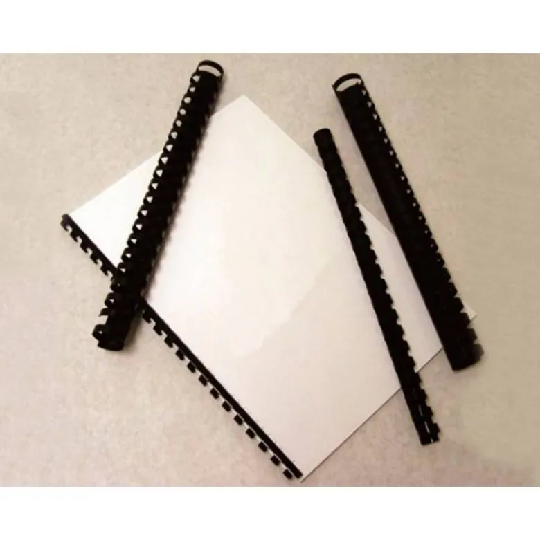 Canutillo plastico Marca Q-connect Redondo 12 MM Negro