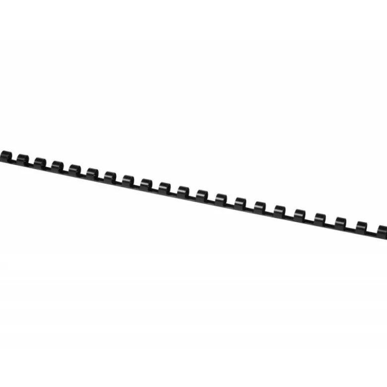 Canutillo plastico Marca Q-connect Redondo 8 MM Negro