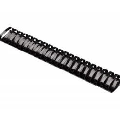 Canutillo plastico marca Q-connect Ovalado 51 MM Negro
