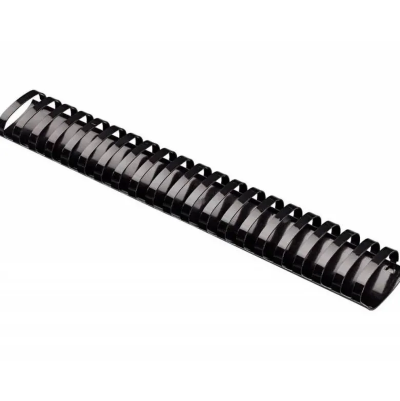Canutillo plastico marca Q-connect Ovalado 51 MM Negro
