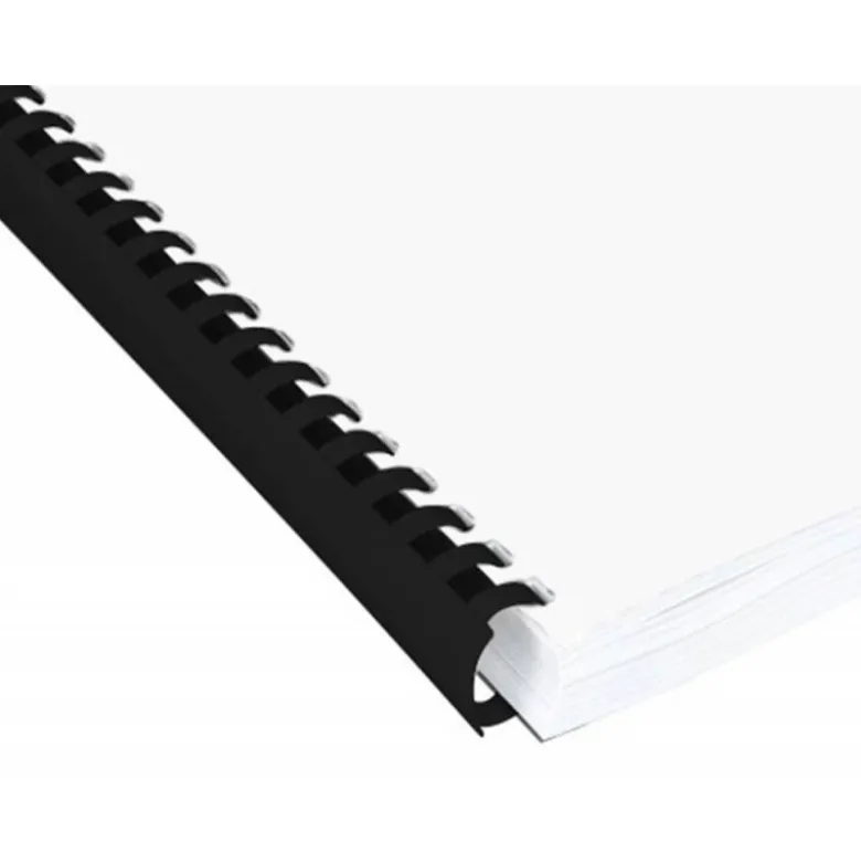Canutillo plastico Marca Q-connect Redondo 22 MM Negro