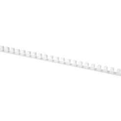 Canutillo q-connect redondo 14 mm plastico blanco capacidad 130 hojas caja de 100 unidades