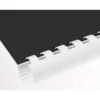 Canutillo q-connect redondo 22 mm plastico blanco capacidad 200 hojas caja de 50 unidades