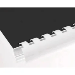 Canutillo q-connect redondo 22 mm plastico blanco capacidad 200 hojas caja de 50 unidades