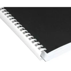 Canutillo q-connect redondo 25 mm plastico blanco capacidad 225 hojas caja de 50 unidades