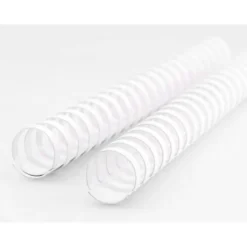 Canutillo q-connect redondo 25 mm plastico blanco capacidad 225 hojas caja de 50 unidades