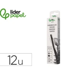 CARBONCILLO REDONDO PARA DIBUJO LIDERPAPEL CAJA DE 12 UNIDADES DIAMETROS SURTIDOS