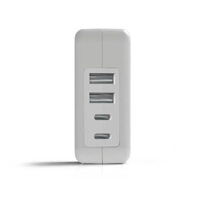 CARGADOR DE PARED GROOVY 4 USB COLOR BLANCO
