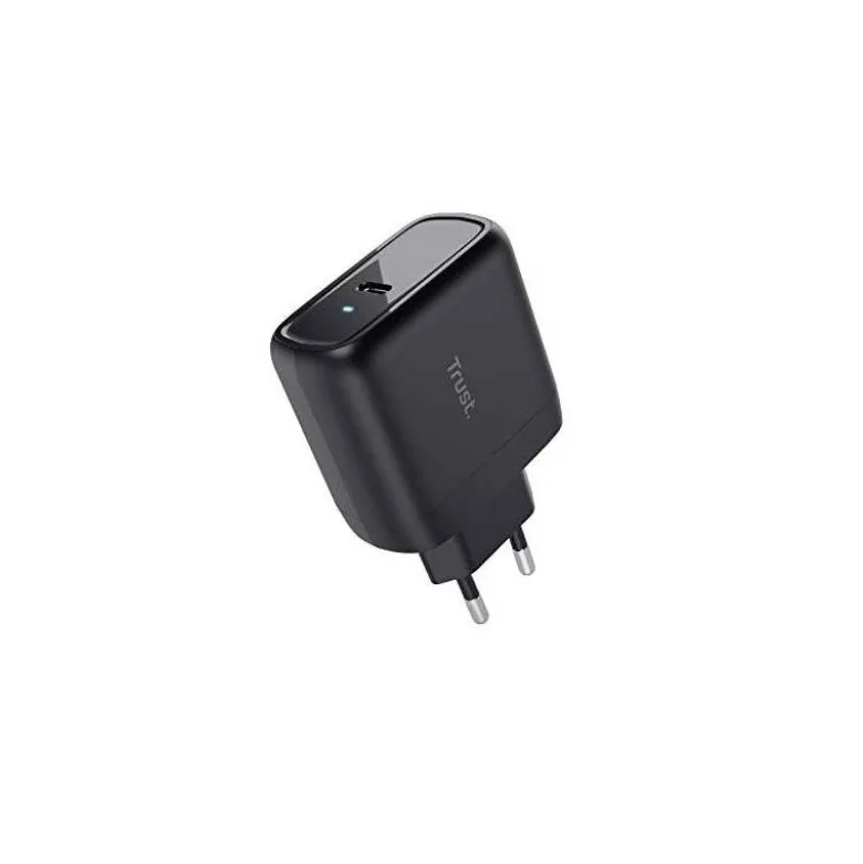 CARGADOR UNIVERSAL TRUST MAXO DE PARED 65W USB-C COLOR NEGRO