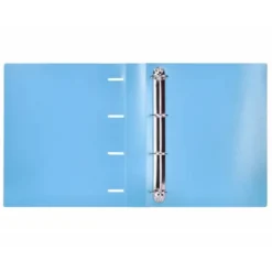 CARPETA 4 ANILLAS 40 MM LIDERPAPEL DIN A4 COLOR AZUL POLIPROPILENO
