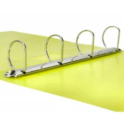 CARPETA 4 ANILLAS 40 MM LIDERPAPEL DIN A4 COLOR AMARILLO POLIPROPILENO