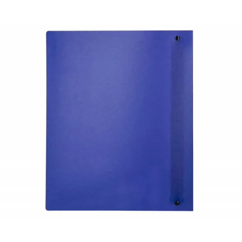 CARPETA 4 ANILLAS 40 MM LIDERPAPEL DIN A4 COLOR AZUL POLIPROPILENO