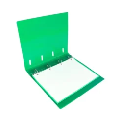 CARPETA 4 ANILLAS 25 MM LIDERPAPEL DIN A4 COLOR VERDE POLIPROPILENO