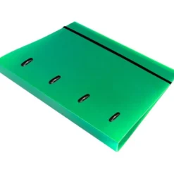 CARPETA 4 ANILLAS 25 MM LIDERPAPEL DIN A4 COLOR VERDE POLIPROPILENO