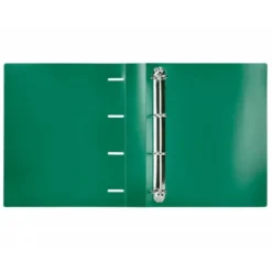 CARPETA 4 ANILLAS 40 MM LIDERPAPEL DIN A4 COLOR VERDE POLIPROPILENO