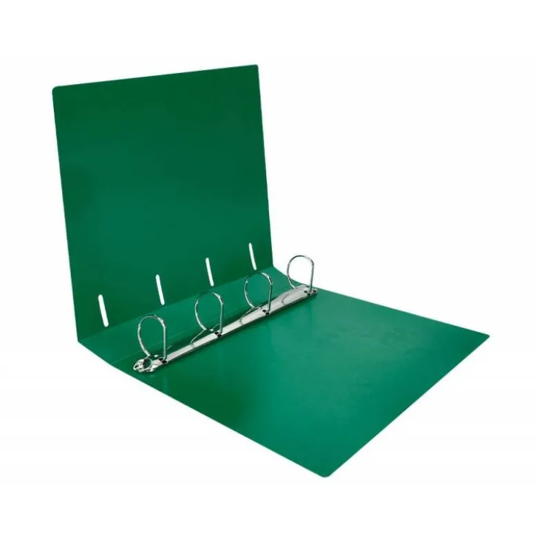 CARPETA 4 ANILLAS 40 MM LIDERPAPEL DIN A4 COLOR VERDE POLIPROPILENO
