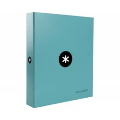 CARPETA 4 ANILLAS 40 MM MIXTAS LIDERPAPEL ANTARTIK A4 FORRADA COLOR MENTA