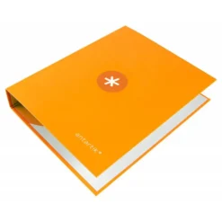 CARPETA 4 ANILLAS 40 MM MIXTAS LIDERPAPEL ANTARTIK A4 FORRADA COLOR MOSTAZA
