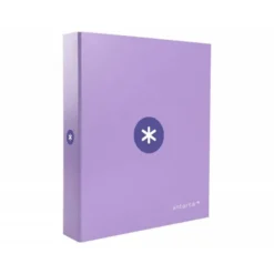 CARPETA 4 ANILLAS 40 MM MIXTAS LIDERPAPEL ANTARTIK A4 FORRADA COLOR LAVANDA LILA