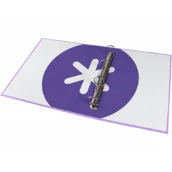 CARPETA 4 ANILLAS 40 MM MIXTAS LIDERPAPEL ANTARTIK A4 FORRADA COLOR LAVANDA LILA