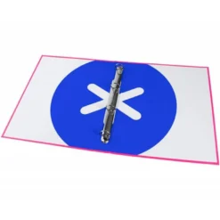 Carpeta 4 anillas 25mm Liderpapel Antartik A4 color rosa carton forrado