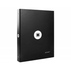 Carpeta 4 anillas 25mm Liderpapel Antartik A4 color negro carton forrado