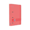 CARPETA 4 ANILLAS OXFORD EUROPEANBINDER LIVE&GO TAPA POLIFOAM DIN A4 + RECAMBIO 120 HOJAS CUADRO 5 MM SANDIA