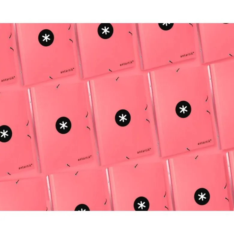 Carpeta Antartik clasificadora DIN A4 con 12 departamentos en Carton forrado Coral