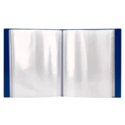 Carpeta Canguro Liderpapel DIN A4 poliporpileno 40 fundas color azul
