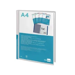 Carpeta Canguro Liderpapel DIN A4 poliporpileno 40 fundas color transparente