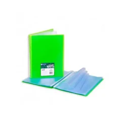 Carpeta Carchivo Archivex Star Escaparate con 40 fundas Espiral Din A4 Verde